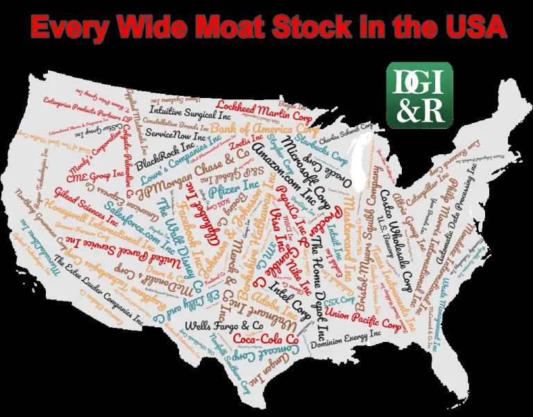 Every Wide Moat Stock in the USA